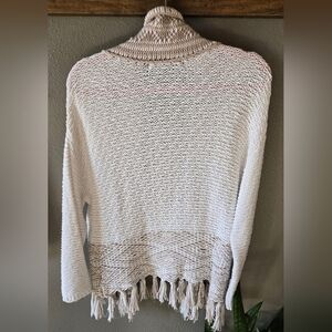 360 Sweater Italian Yarn Cardigan Coastal Cowgirl Cotton Cottage Fringe Western